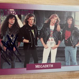 Megadeth "RockCards" #10 signed by Marty Friedman